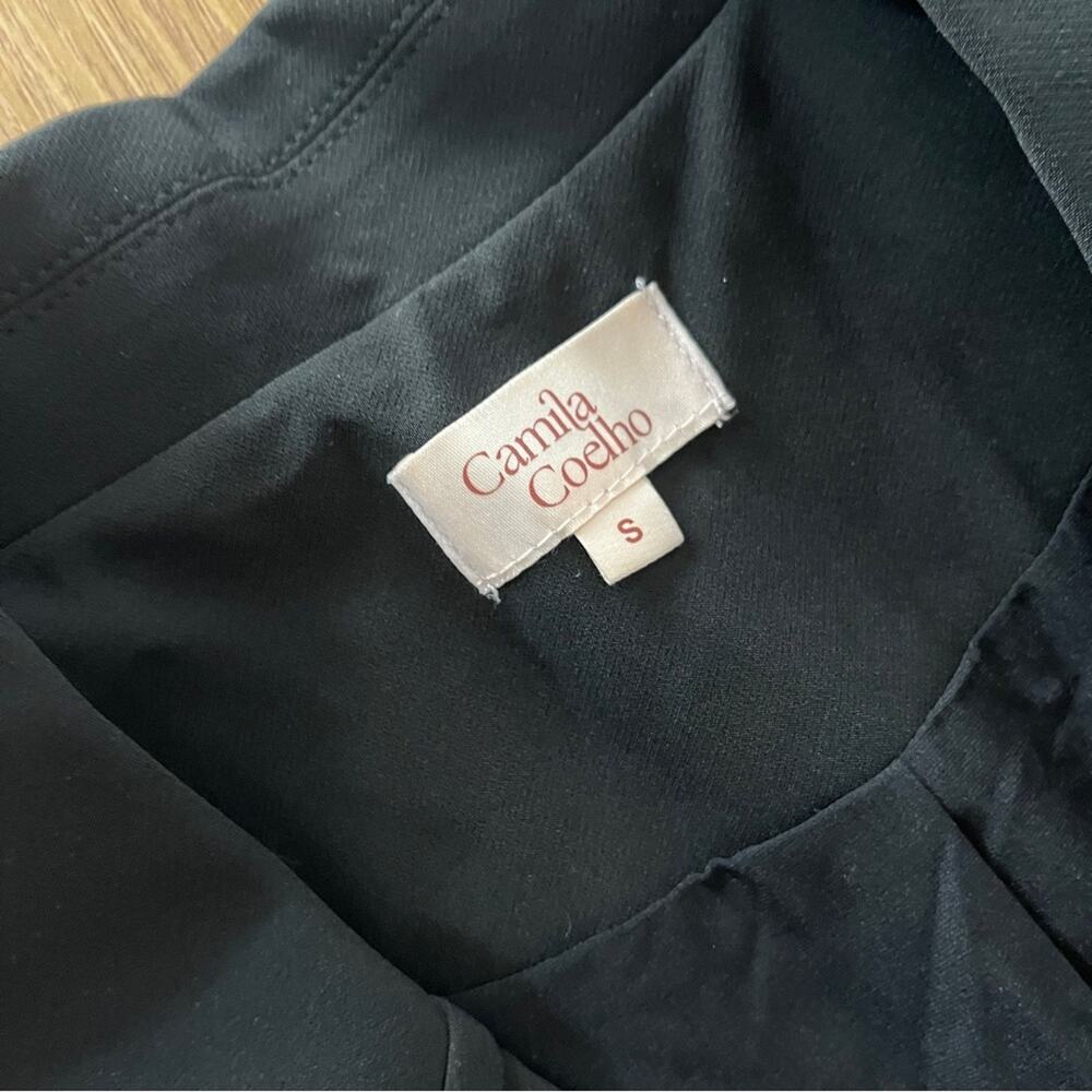 Camila Coelho Brenna One Button Blazer jacket black - S - Picture 11 of 12
